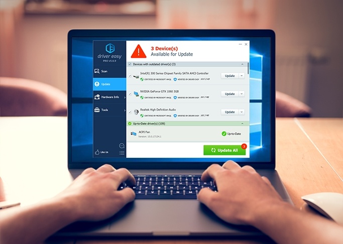 Update all your drivers with one click
