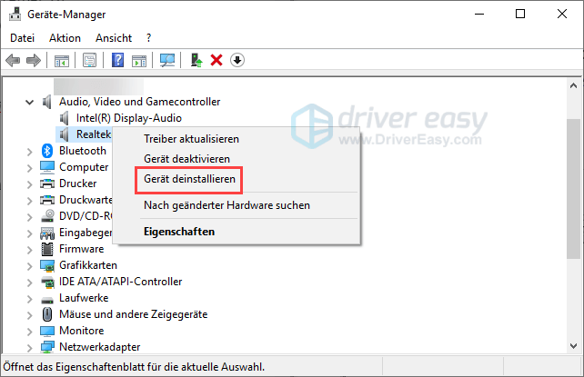 Audiogerät High Definition Audio Bus Treiber Xp de.drivereasy.com
