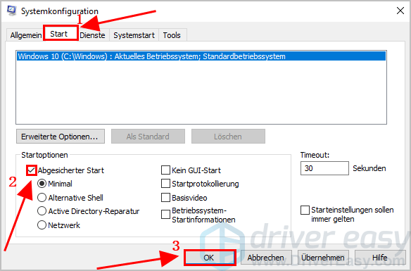 Windows 10 Im Abgesicherten Modus Starten - Driver Easy German