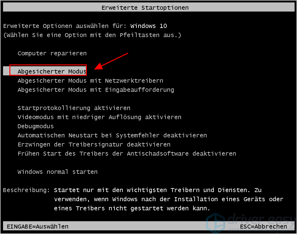 Windows 10 Im Abgesicherten Modus Starten - Driver Easy German