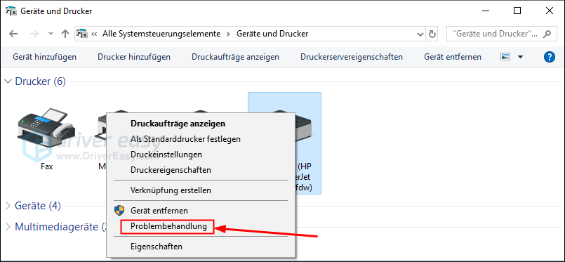 Drucker Treiber nicht verfügbar | Windows 10, 7 [Gelöst] - Driver Easy