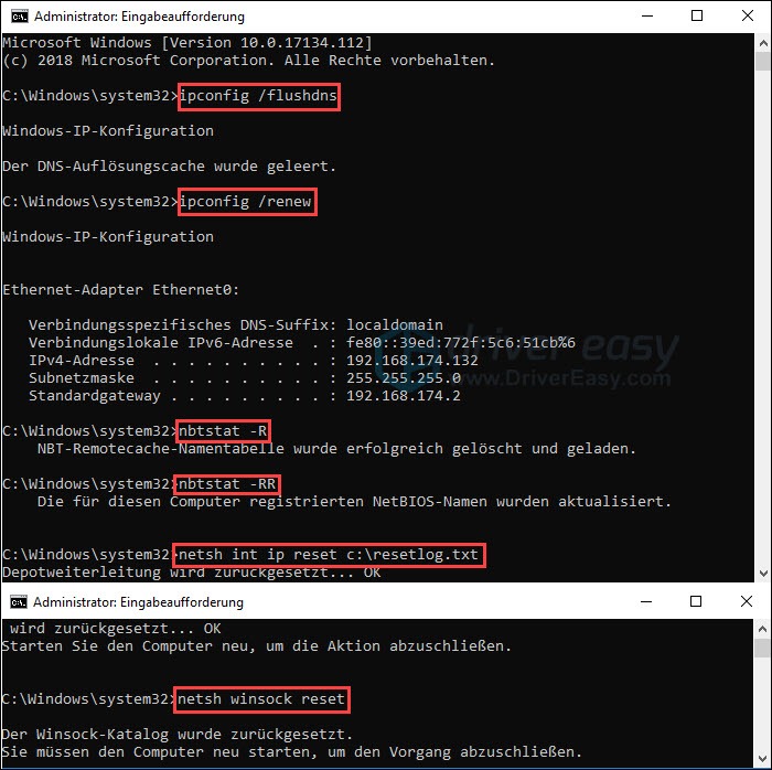 Windows 10 Keine Gültige Ip Konfiguration Ethernet [Gelöst] ”Ethernet” verfügt über keine gültige IP-Konfiguration unter