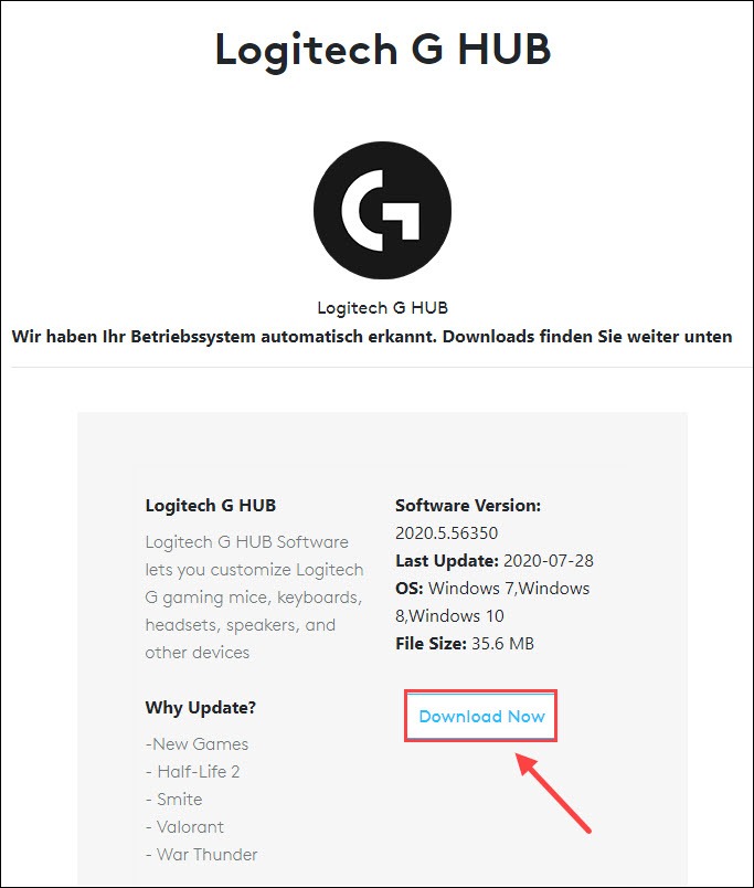 [GELÖST] Logitech G HUB startet nicht 2025 Tipps Driver Easy German
