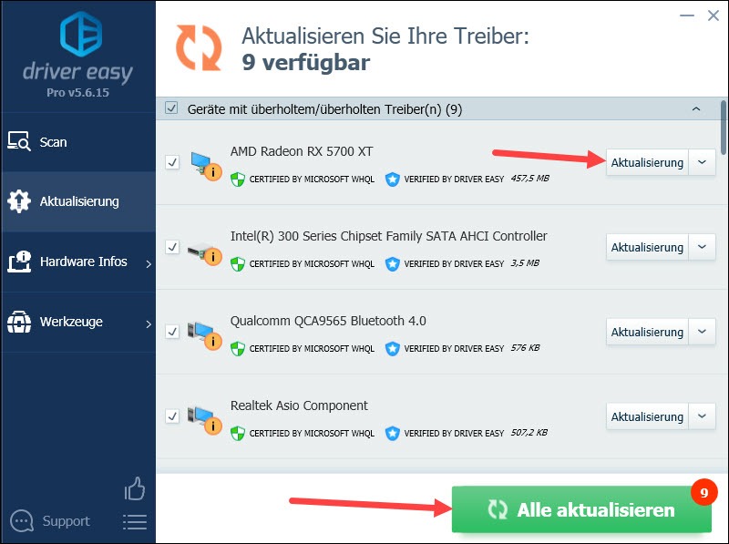 AMD Radeon RX 5700 XT Treiber [Download & Update] Driver Easy German